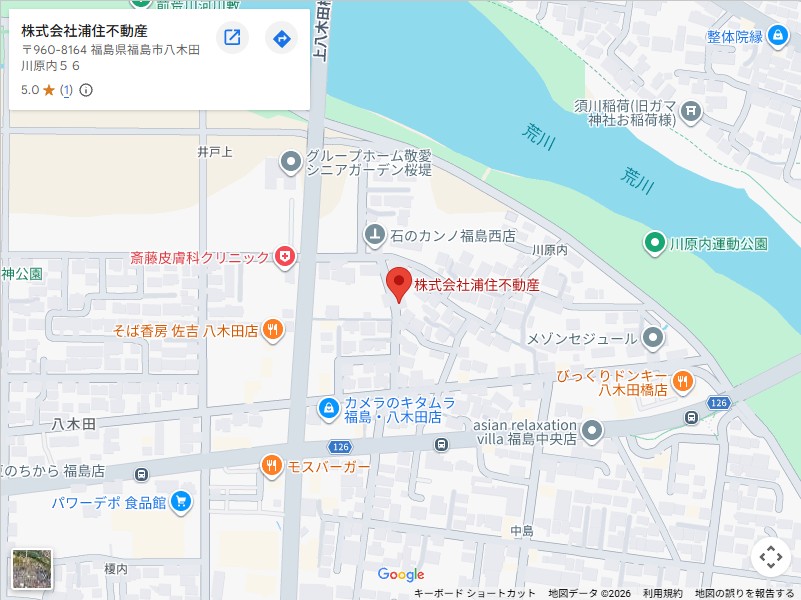 株式会社浦住不動産 地図